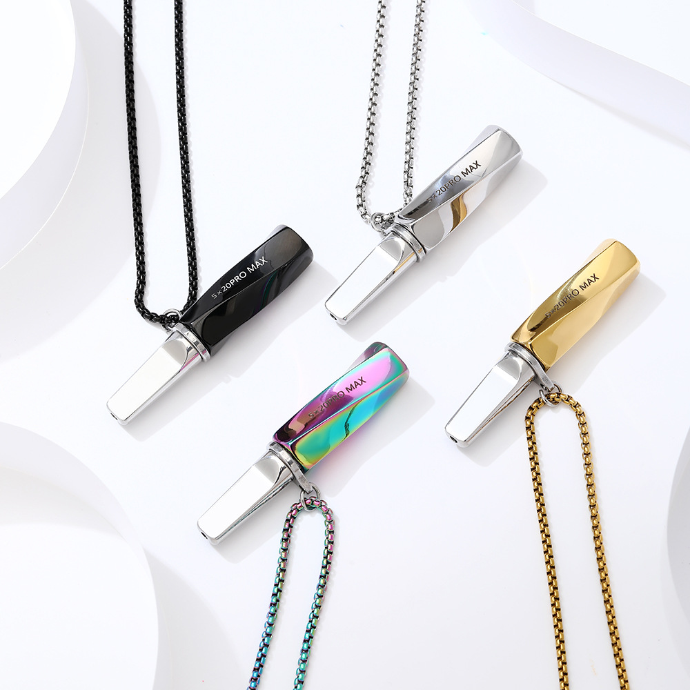 Vaping Air - Roestvrijstalen inhalator ketting natuurlijke aroma inademhalingsapparaat
