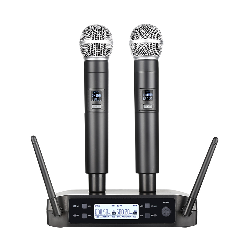 Shure Mic Sm58 - Draadloze microfoon Handheld dubbele kanalen UHF