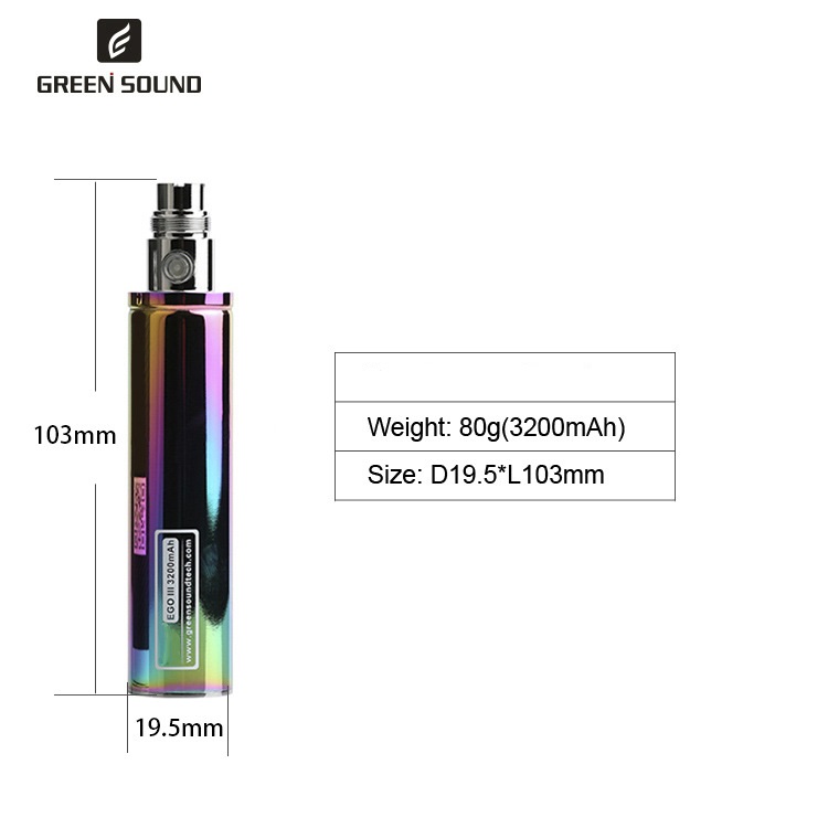 GS Ego 3 III 3200mAh Batterij  - Accessories For Vaping recensie en prijs